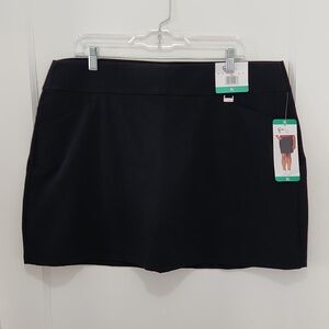 NWT Greg Norman Black Golf Skort Size XL